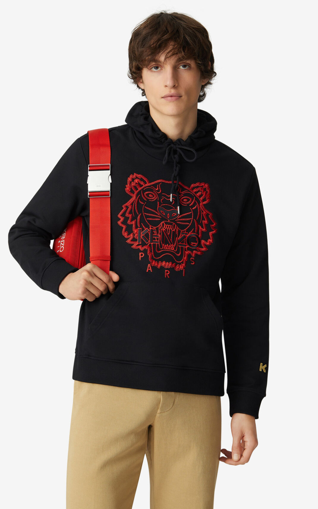 Kenzo Tiger Hættetrøje Herre - Sort DK-760432